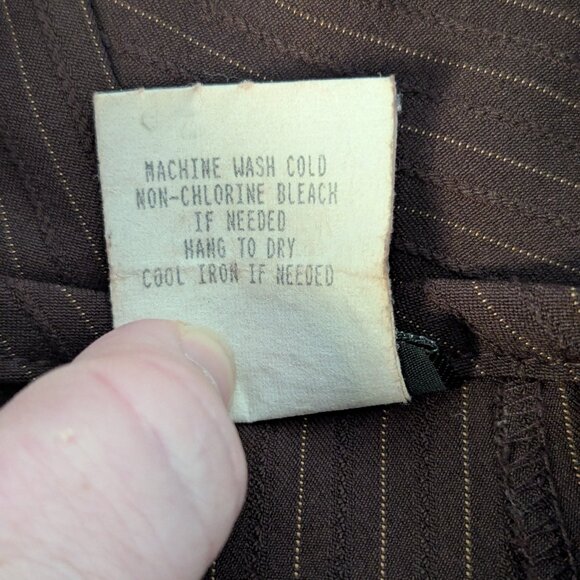 Snap skirt brown striped size 11 - Picture 7 of 8